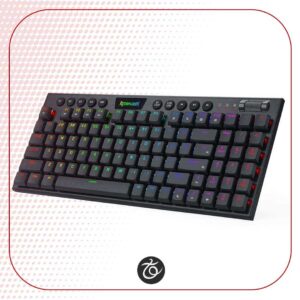 کیبورد بی سیم گیمینگ Redragon مدل Yi Pro K625P-KBS با سوییچ‌ آبی