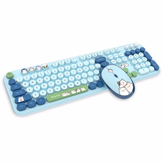 کیبورد وموس بیسیم Mofii Silly Cat