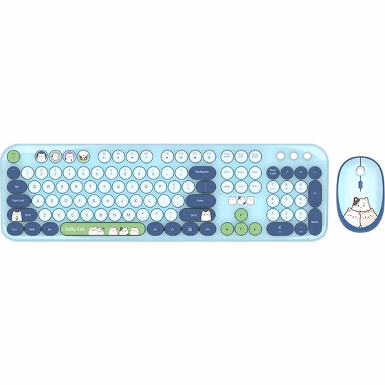 کیبورد وموس بیسیم Mofii Silly Cat